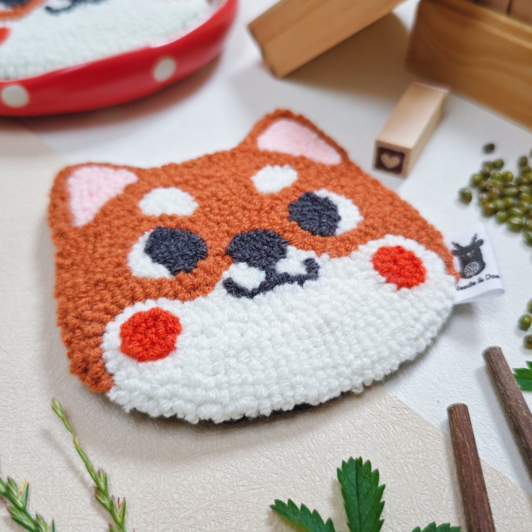 Shiba Inu Dog Coaster - Needle & Doe