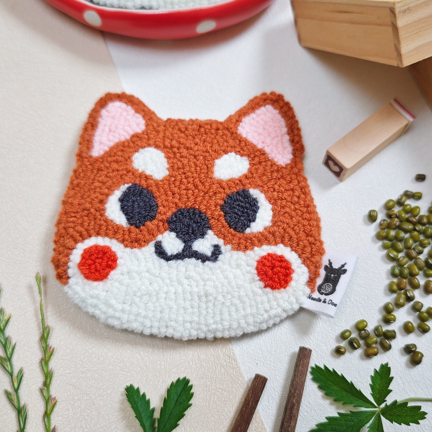 Shiba Inu Dog Coaster - Needle & Doe