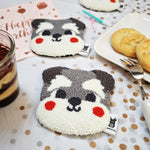 Schnauzer dog coaster - Needle & Doe