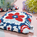 Indigo Elegance Floral Coaster - Needle & Doe