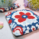 Indigo Elegance Floral Coaster - Needle & Doe