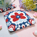 Indigo Elegance Floral Coaster - Needle & Doe